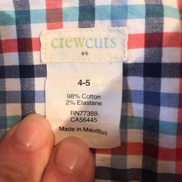 Crewcuts Checked Button Down Size 4/5 - Picture 5 of 5